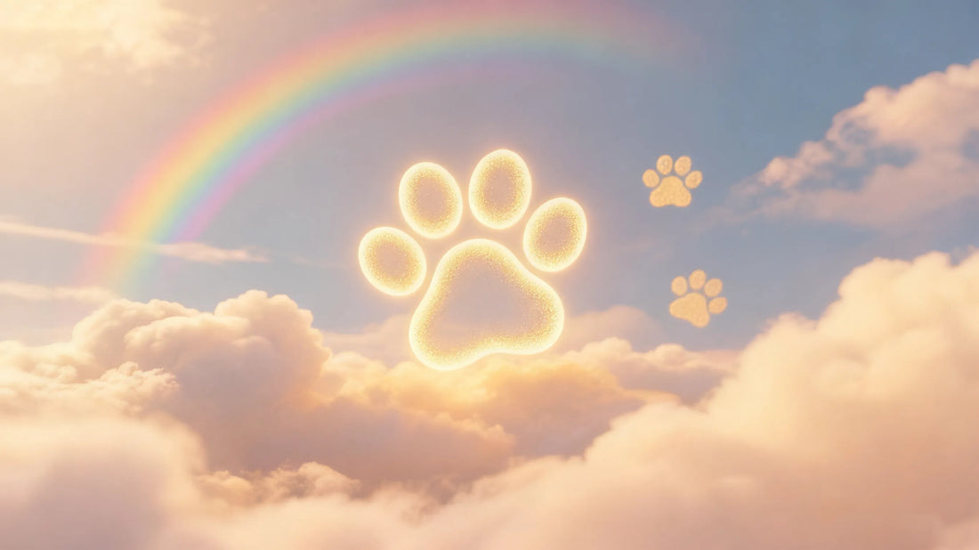 rainbow bridge for pet in the sky