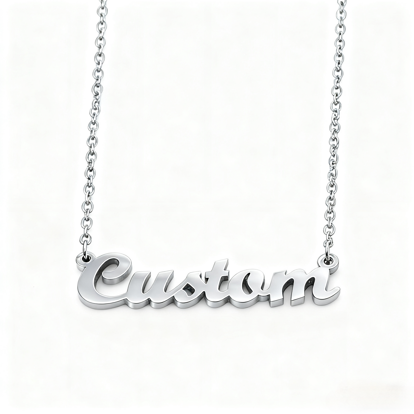 Customized Text Necklace for Pet Lovers Personalized Keepsake in 3 Colors