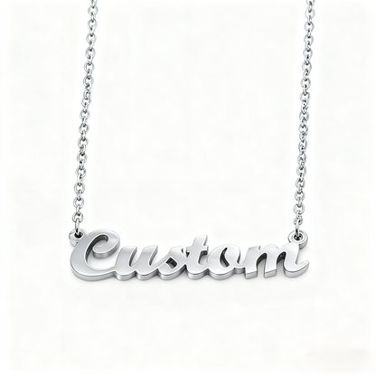 Customized Text Necklace for Pet Lovers Personalized Keepsake in 3 Colors