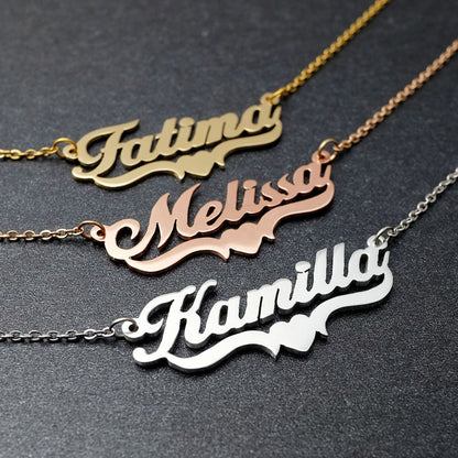Customized English Letter Necklace – Personalized Pet Pendant in 3 Colors