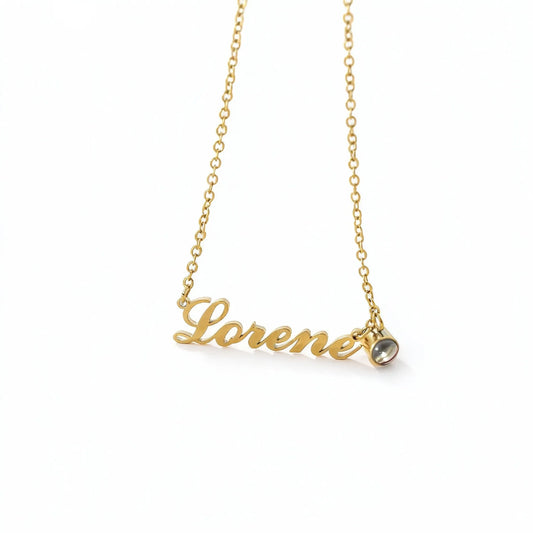Custom Name & Photo Projection Necklace - Available in 3 Colors