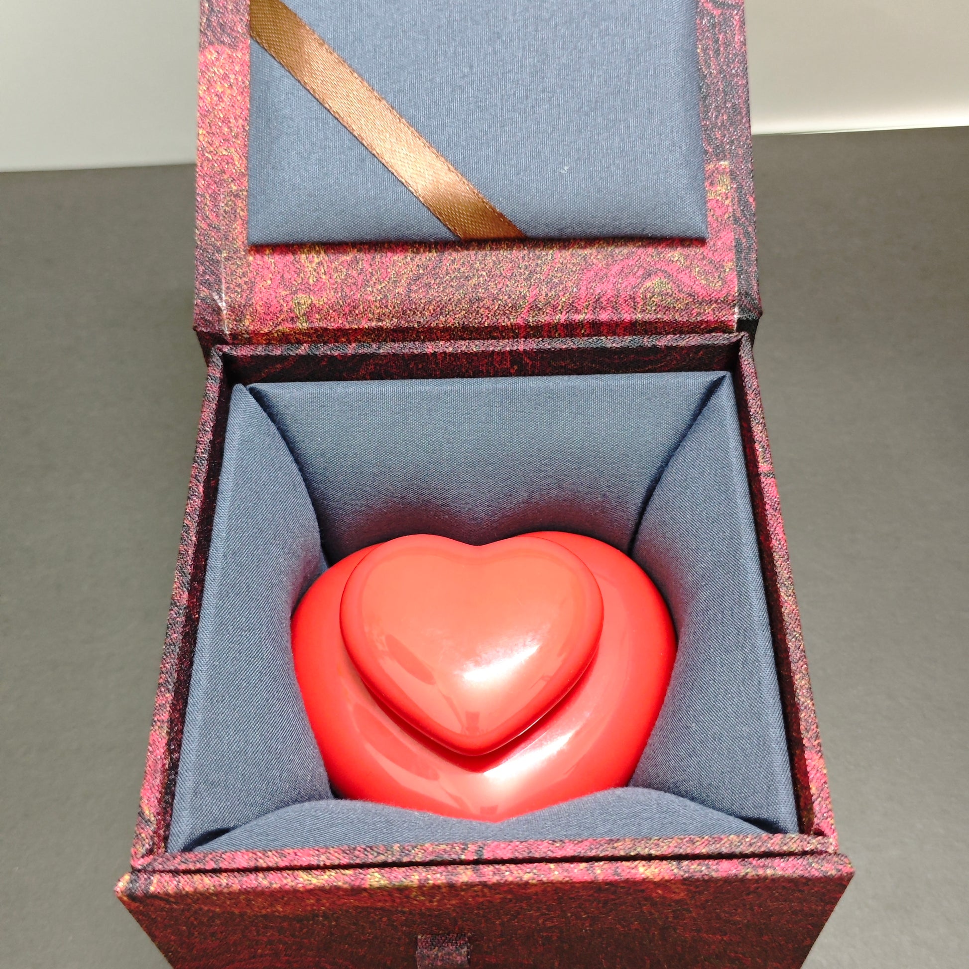 Red Pet Ceramic Memorial Urn