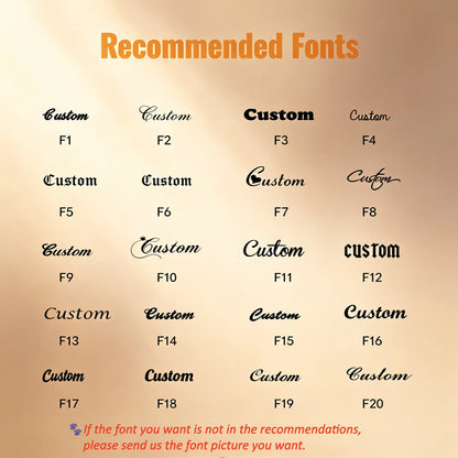 Choose from multiple font styles to personalize your stainless steel pet name projection necklace with your pet's unique name.