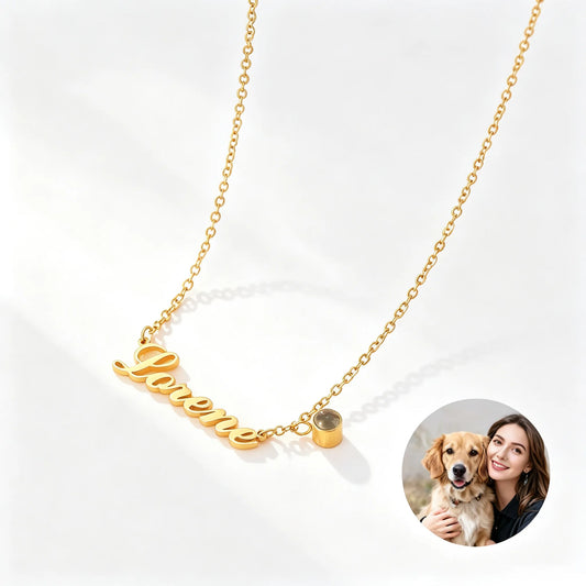 Personalized pet keepsake necklace celebrating every stage of your pet's journey—from playful moments to forever remembered memories.