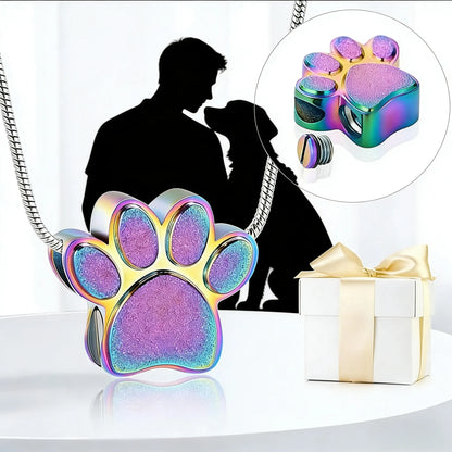Pet cremation urn necklace for ashes, pet loss gift for pet lovers